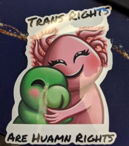 trans rights are human rights axolotl and grub