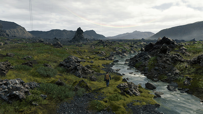 a landscape from death stranding